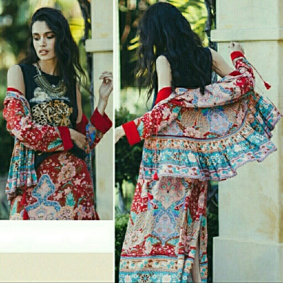 New spell designs lotus jacket ruby M peacock gyps - Picture 5 of 7